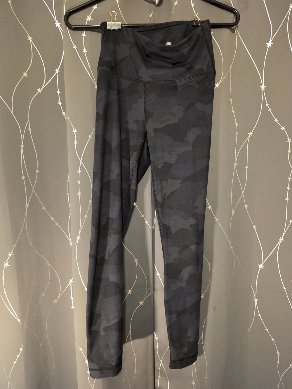 Yogalicious Black Charcoal Camo High-Waist Leggings